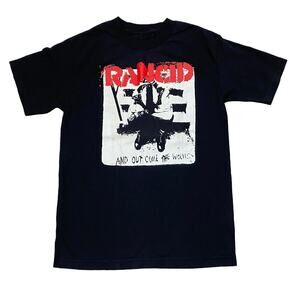 Rancid And Out Come the Wolves T Shirt Men's S Punk Goth Emo